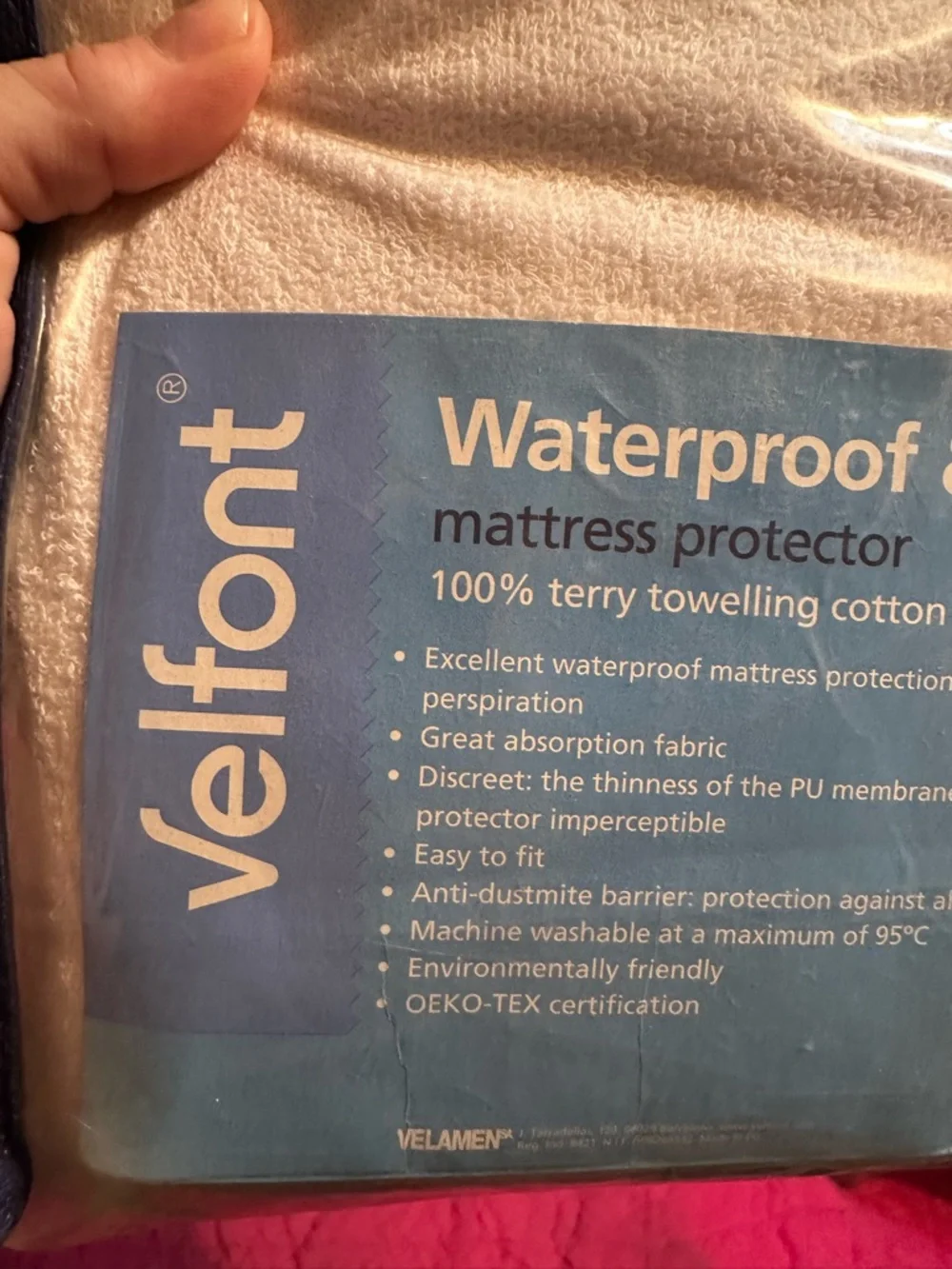 Velfont mattress protection